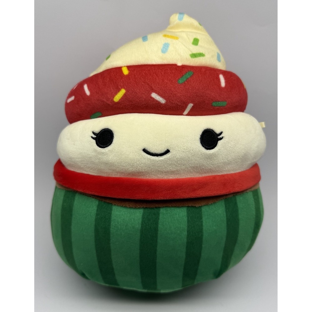 Squishmallows‎ 8" Chandra The Christmas Cupcake Plush Kelly Toy